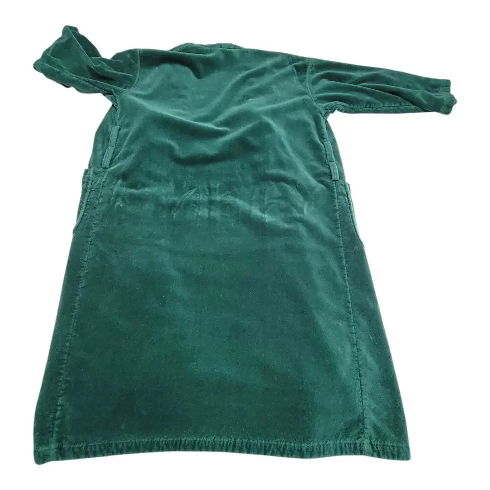 Vintage Polo Ralph Lauren Green Terry Velour Bathrobe Robe Mens OSFA Brazil